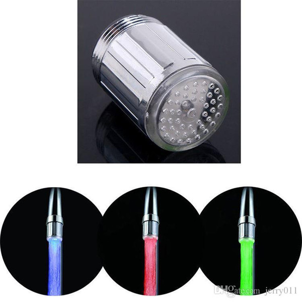 1 Pc Automatic Colors Changing Glow Shower Stream Tap LED Light Water Faucet # ZH118