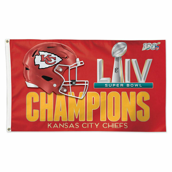 KC Chiefs Super Bowl Champions Large Outdoor Flag