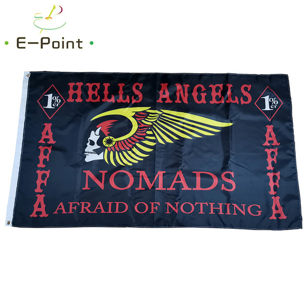 Hells Angels Nomads MC Flag 3*5ft (90cm*150cm) Polyester flag Banner decoration flying home & garden flag Festive gifts