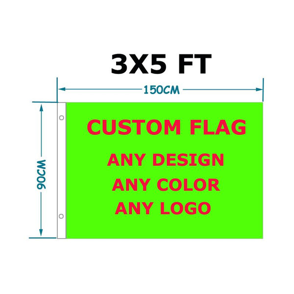 Custom Flag 90 x 150cm,60*90cm,120*180cm Polyester Customize Flags And Banners For Home Decoration Sport Outdoor Banner by DHL