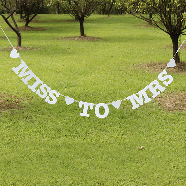 Miss To Mrs Banner Hen Party Bridal Shower Bachelorette Party Night Decorations