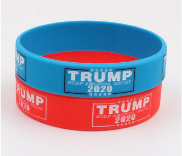 Hot style accessorized with trump silicone band KEEP AMERICA GREAT 2020 American presidential election campaign slogan