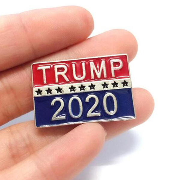 Creative Brooch Letter Trump Fashion Creative Metal Lapel Badge Brooch Pins Jewelry Party Gifts Free DHL