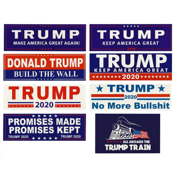 Donald Trump 2020 Car Stickers Bumper Sticker Keep Make America Great Decal for Car Styling Vehicle Paster Novelty Items Trump Stickers 4728