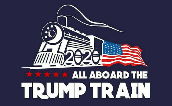 2020 trump car sticker Donald Trump locomotive stickers Train window Sticker Home Living Room Decor Wall Stickers Epacket Free