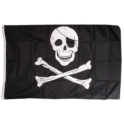 FS Hot Pirate FLAG Skull and Crossbones Jolly Rodger Large 5x3' Size order<$18no track