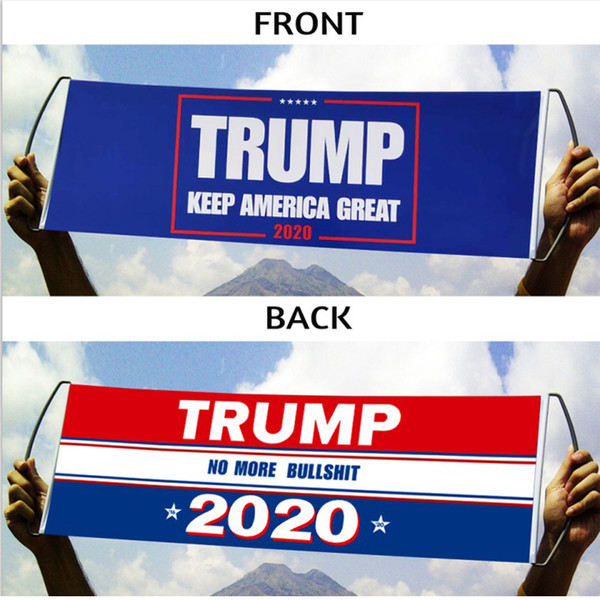 Donald Trump Flag Hand Held Trump Flag Bumper 24X70CM Keep America Great Flag Banner Trump 2020 President Election Flags DBC VT0634