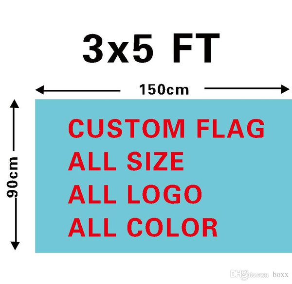 Custom Flag Banner Any Logo Any Color Banner Fans Company Advertisement Flag Banner New 3x5ft 150x90cm, free shipping