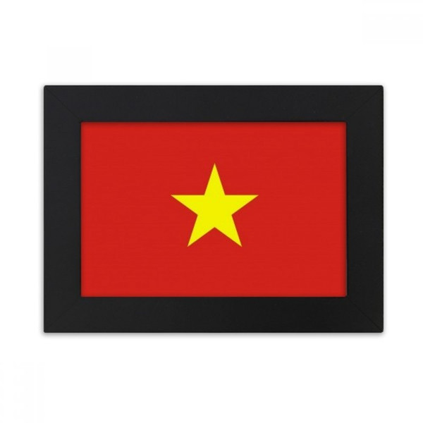 DIYthinker Vietnam National Flag Asia Country Desktop Photo Frame Black Picture Art Painting 5x7 inch