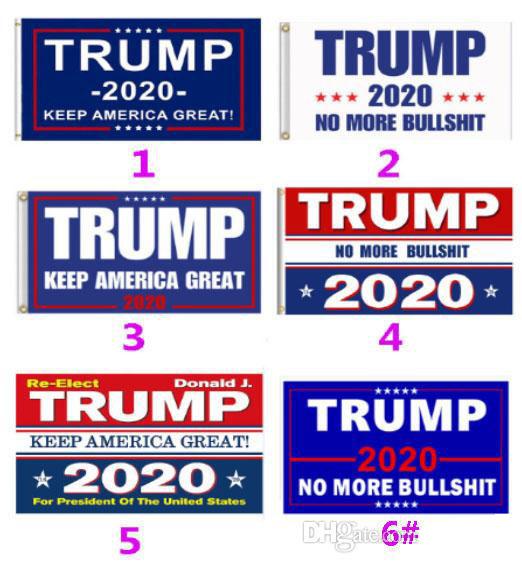 Hot sales 5 Styles Trump 2020 Flag Donald Trump Flag Keep America Great Donald for President Campaign Banner 90*150cm Garden Flags