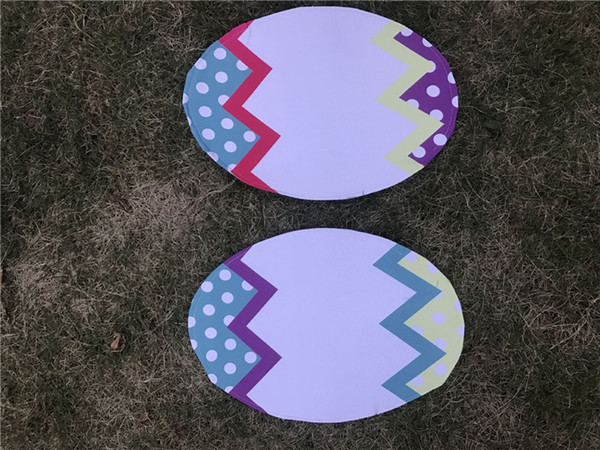 Easter Egg Bunny Flags Party Rabbit Hanging Flags 12*18 Inch Polyester DIY Funny Cute Easter Party Garden Decoration Flags Banners HOT