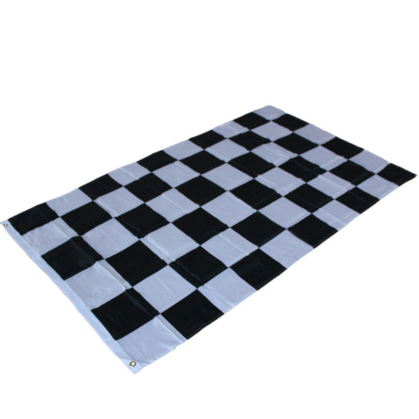 90*150cm Black and White Checkered Racing Flags Polyester Racing Pennant Flag Banners Party Festive Supplies ZZA1958