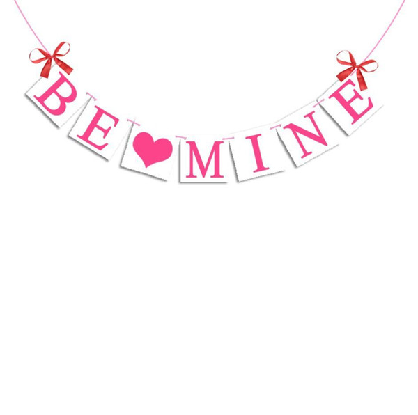 2018 Be MINE Propose Props Wedding Decorations Banners
