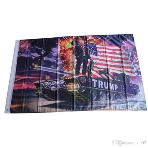 Donald Trump Flag 90X150CM USA Flags Digital Printing Banner Ad Polyester Fiber More Color Factory Direct Sales 15cg C1