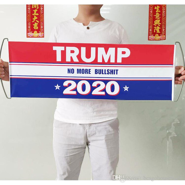 2020 Trump Election Hand Flag Contractible TRUMP Cheer Banner Trump Campaign Make America Great 2020 Banner Cheerleaders Flag BH2027 TQQ