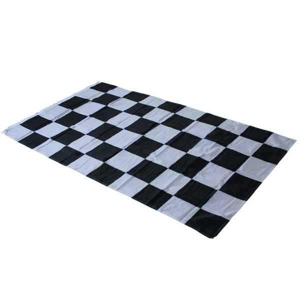 90*150cm Black and White Checkered Racing Flags Polyester Racing Pennant Flag Banners Party Festive Supplies ZZA1958