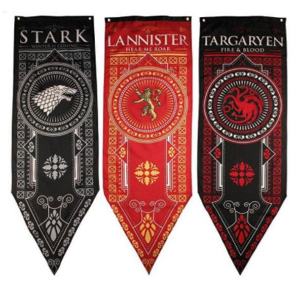 Home Decor Game Of Thrones Banner Flag STARK & TARGARYEN & LANNISTER Flag Party Supplies Tournament Banners