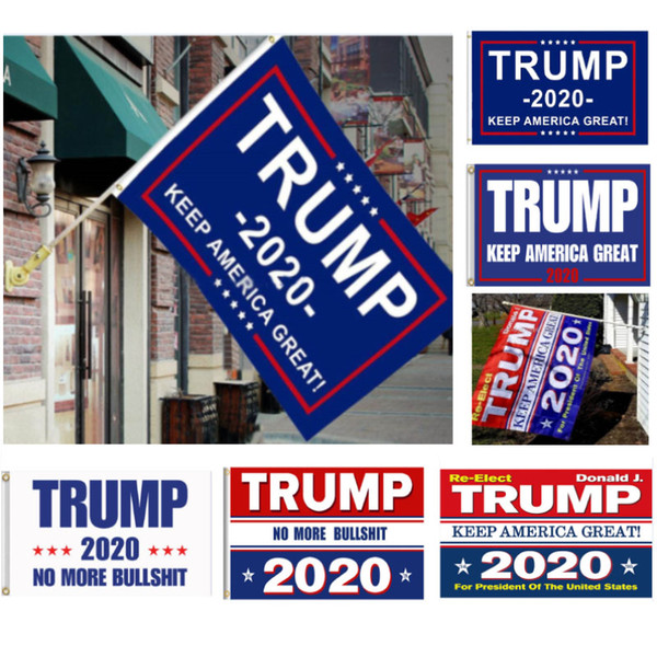 5 Styles Trump 2020 Flag Donald Trump Flag Keep America Great Donald for President Campaign Banner 90*150cm Garden Flags HH7-1988