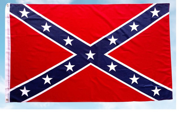 Two Sides Printed Flag Confederate Rebel Civil War Flag National Polyester Flag 5 X 3FT 40PCS