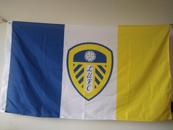 Leeds United FC Flag 90 x 150 cm Polyester England Football Club Sports Banner