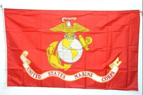 American Army USA United States Marine Corps - USMC Polyster flag banners DHL free