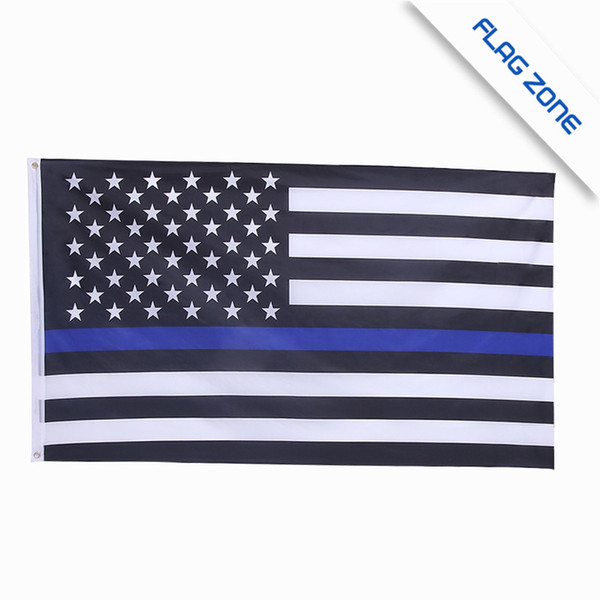 10 TYPES BlueLine usa Police Flags, 3 By 5 Foot Thin Blue Line USA Flag Black, White And Blue American Flag,Texas California Flag