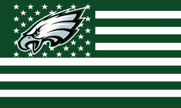 [Good Flag] NFC Philadelphia Eagles Flags 3X5FT 150X90CM 100% Polyester,Canvas Head with Metal Grommet,Used Indoors or Outdoors