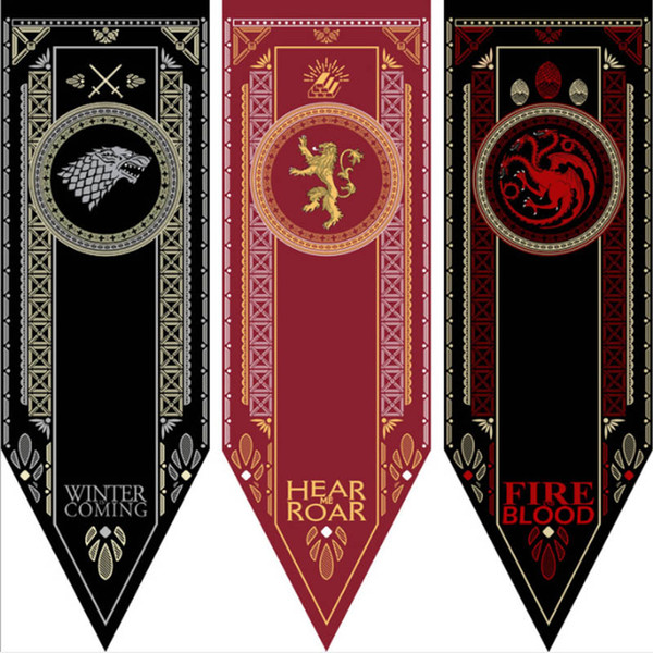 Home Decor Game Of Thrones Banner Flag Stark Tully Targaryen Lannister Baratheon Martell Bolton Flag - 48x150cm