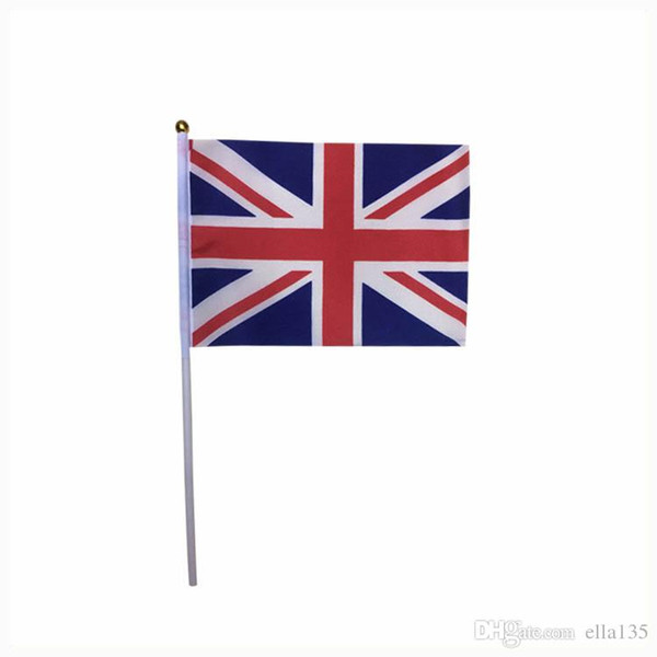 14*21cm hand waving nation flag,The whole world little flag free shipping,the United Kingdom flag