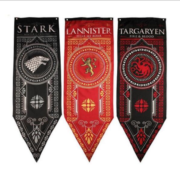 46*150CM Decor Flags Lannister Flag Living Room Party Supplies Tournament Banners Bedroom polyester flag 3 DESIGN KKA5730