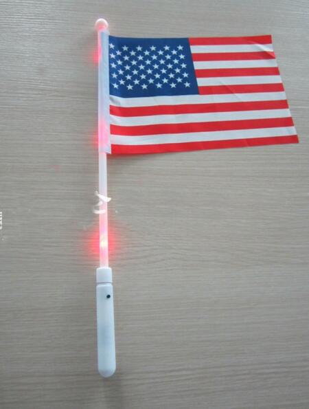 new arrivals American hand LED Flag 4th of July Independence Day waving flag free ship