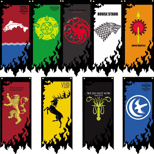 GoodFlag Game of Thrones flags banner 2X5 FT 60*150CM Polyster Outdoor Flag