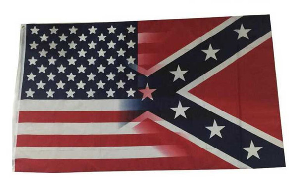 DHL free 50pcs/lot New 90*150cm American Flag with Confederate Rebel Civil War Flag new style hot sell 3x5 Foot Flag