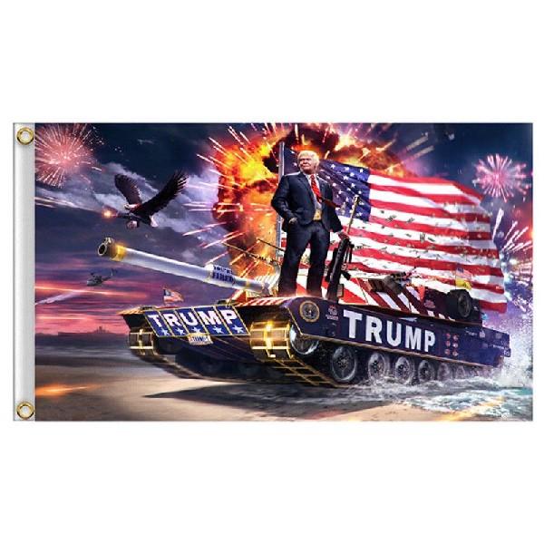 Hot Sale 3x5ft Trump flags customized flags with two grommets 100D polyester digital printing custom flags