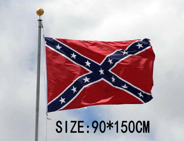 Two Sides Printed confederate Flag National Polyester Flag 5 X 3FT Confederate Rebel civil war rebel flag 10pcs H11w