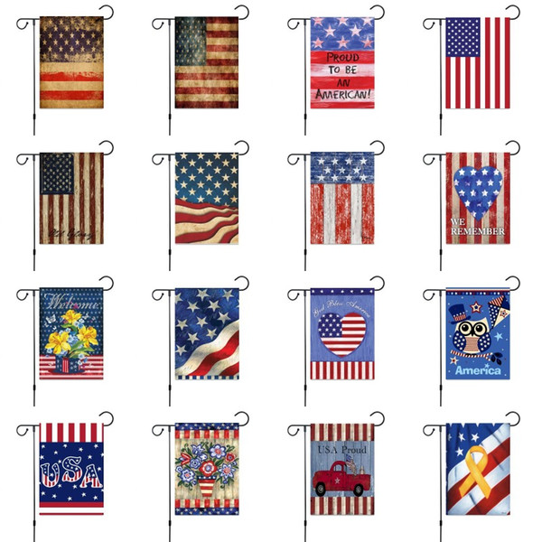 USA Union Garden Flag American Independence Day Flag USA Series Pattern Flags Independence Day Party Home Garden Lawn Decor