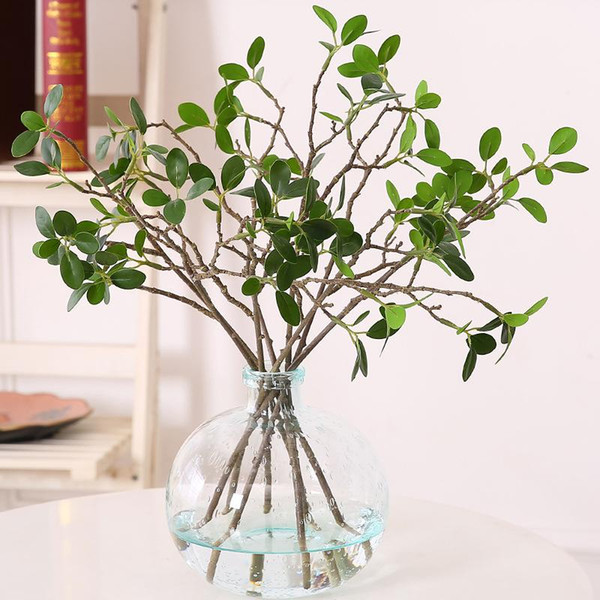 3 Heads Aglaia Plants 46cm Artificial Plants and Trees Green Artificial Leaves Wall Decorative Fake Plants for Home Garden Decor