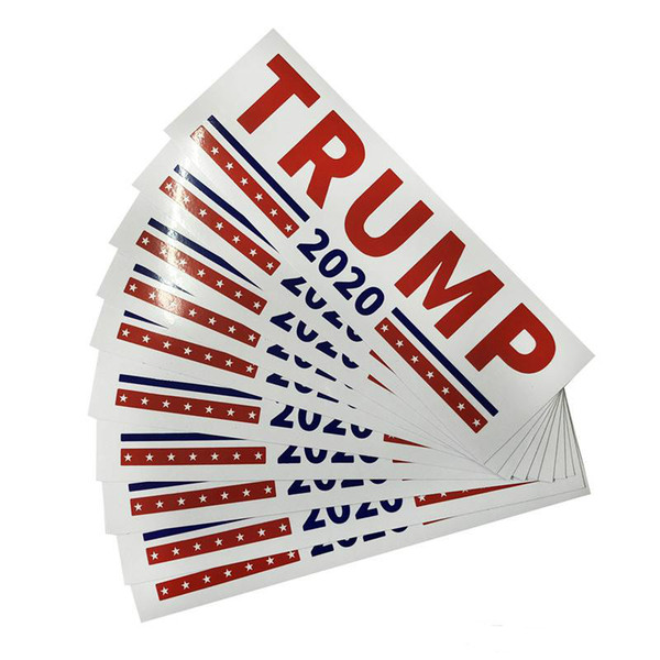 Donald Trump 2020 Car Stickers 7.6*22.9cm Bumper wall Sticker Keep Make America Great Decal for Car Styling Vehicle Paster