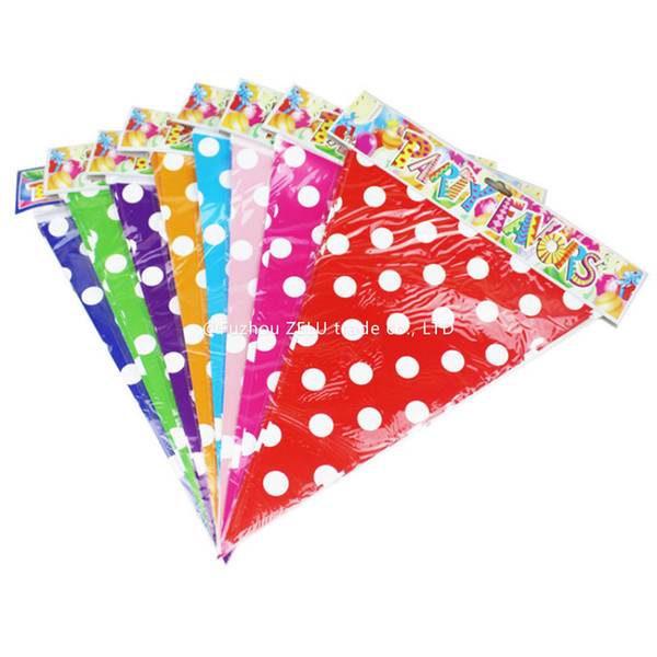 Wholesale- Colorful Children's Day Flags Banners Dot Garland Classroom Arrangement 2016 Creative Flag Wedding Party Decoration Supplies 6z