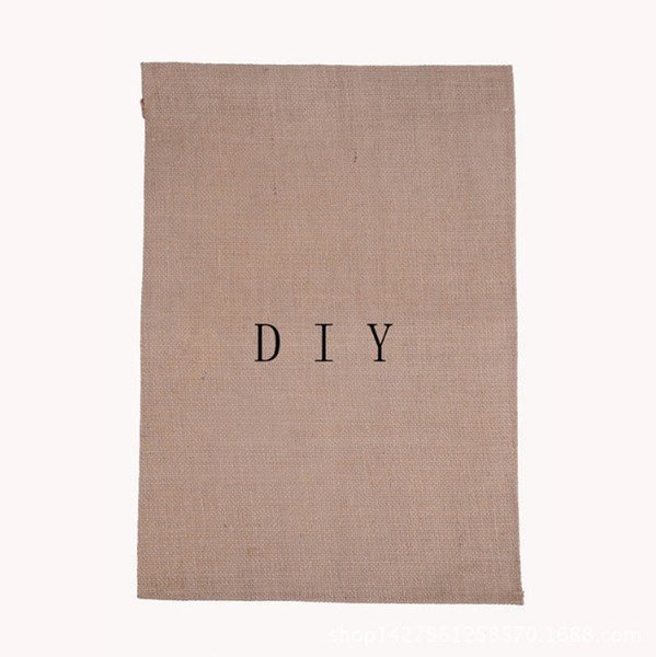 31*46cm Jute Burlap Blank Garden Flags Liene Yard Hanging Flag House Decoration Printed Pattern Banner Flag