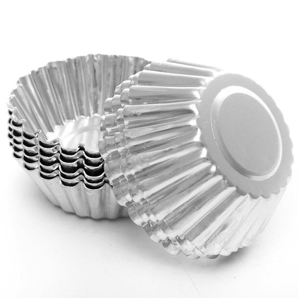 Mini Disposable flower style Aluminum foil cupcake Muffin cups Egg Tart Cup Egg Tart Mold Wholesale Free shipping