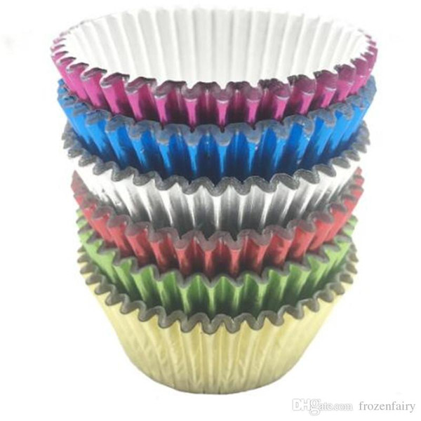 Free shipping 1000pcs/lot HOT mix foil cupcake cases papers muffin liners cake cups baking mould