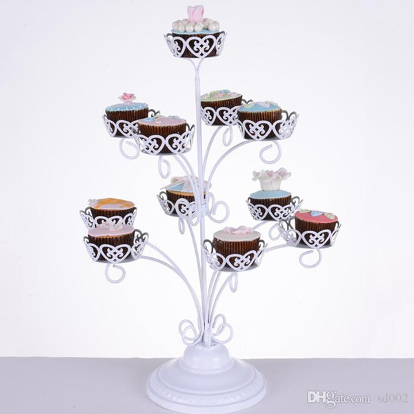 11 Cupcake Stand Holders 3 Layer White Lace Dessert Rack Metal Cake Display Shelf For Birthday Party Supplies 34dw ii