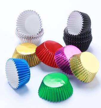 Free shipping 1000pcs/lot HOT mix foil cupcake cases papers muffin liners cake cups baking mould