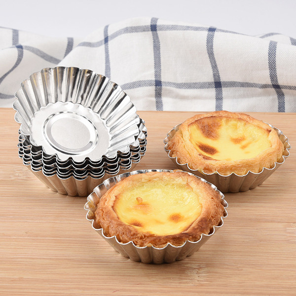 Baking Tools Mini Aluminium Foil cakecup egg Disposable Tinplate paper tart cups cakecup flower style jelly mould cake mold Muffin Cups