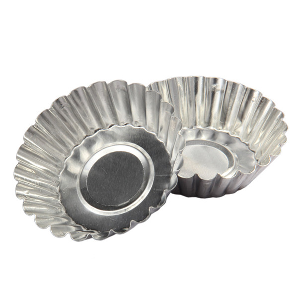 Disposable Flower Style Tin Cupcake Muffin Cups Egg Tart Cup Egg Tart Mold Baking Cooking Molds wen5105