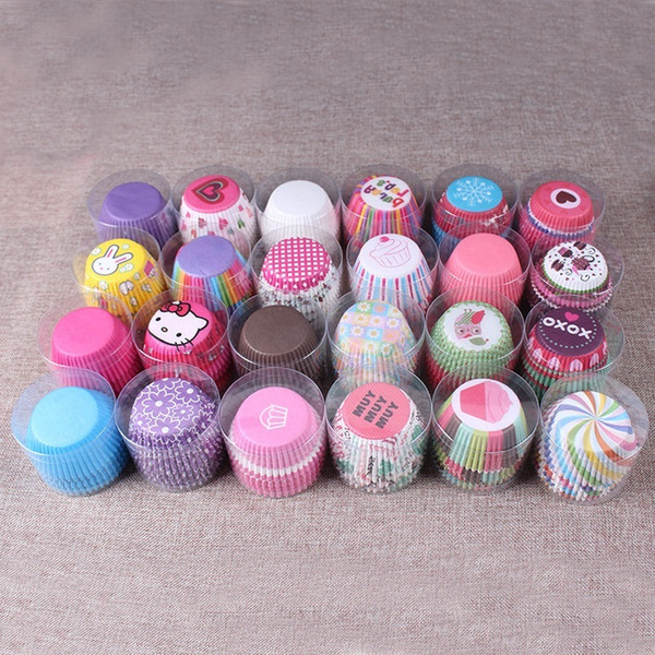 100 pcs rainbow cupcake paper liners Muffin Cases Cup Cake Baking egg tarts tray kitchen accessories Pastry decorating Tools