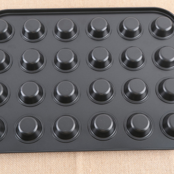 Wholesale 24 cavities cupcake moulds Muffin puncakes Non-stick coating Baking tray Mini cake molds Pans DH057