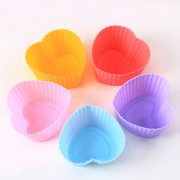 Colorful Silicone Cupcake Baking Cups Molds silicone mold soap cup chocolate Baking Mold kitchen tool