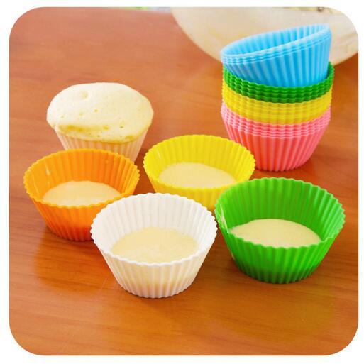 Hot sale high quality 7CM cupcake silicone cake Cup molds cake muffin cases silicone chocolate molds single cupcake holder baking tools
